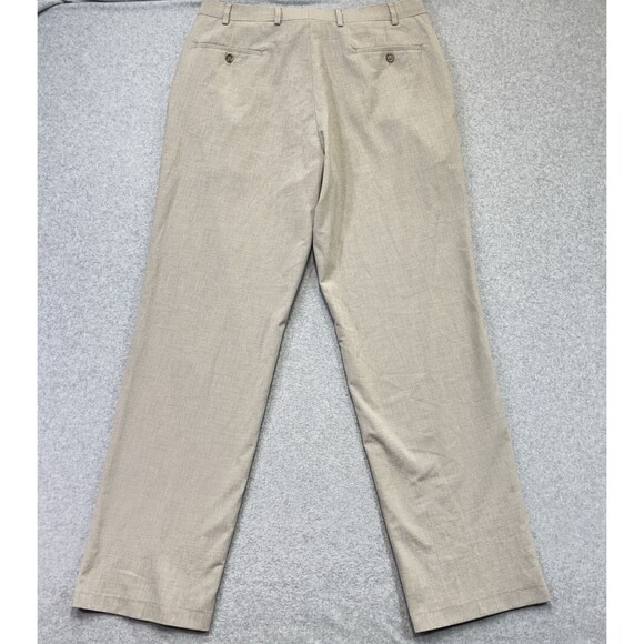 Ralph Lauren Dress Pants Mens P36W X 34L Tan Flat Front Business Trousers - Picture 4 of 10